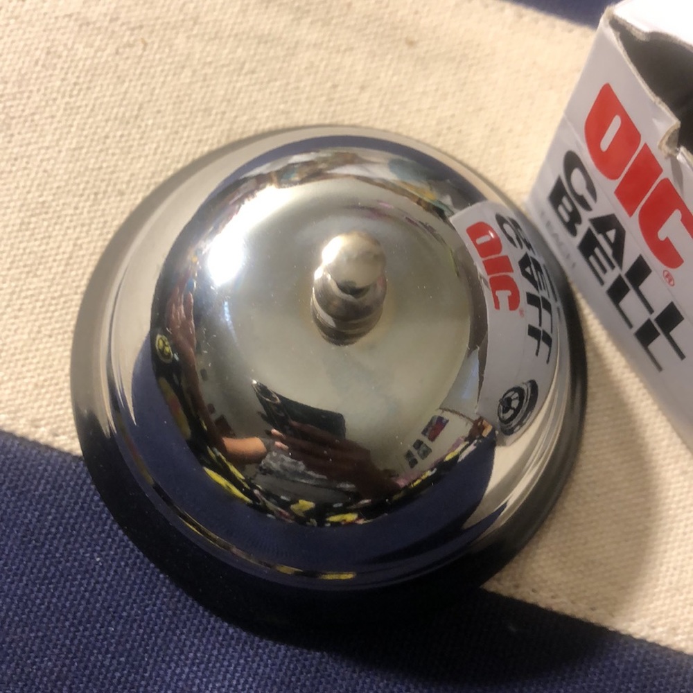 Sliver Metal Desk Service Ringing Bell - Picture 5 of 10